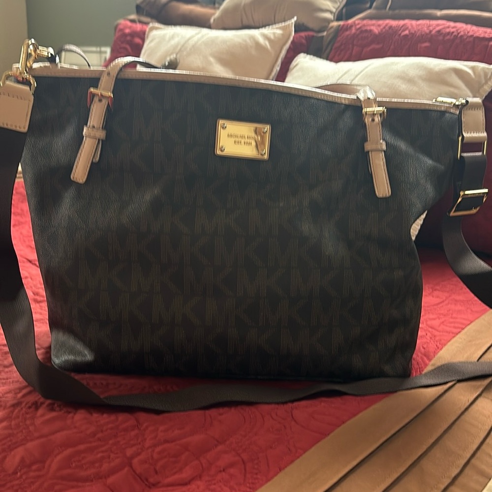 Michael Kors Large Leather Diaper Bag